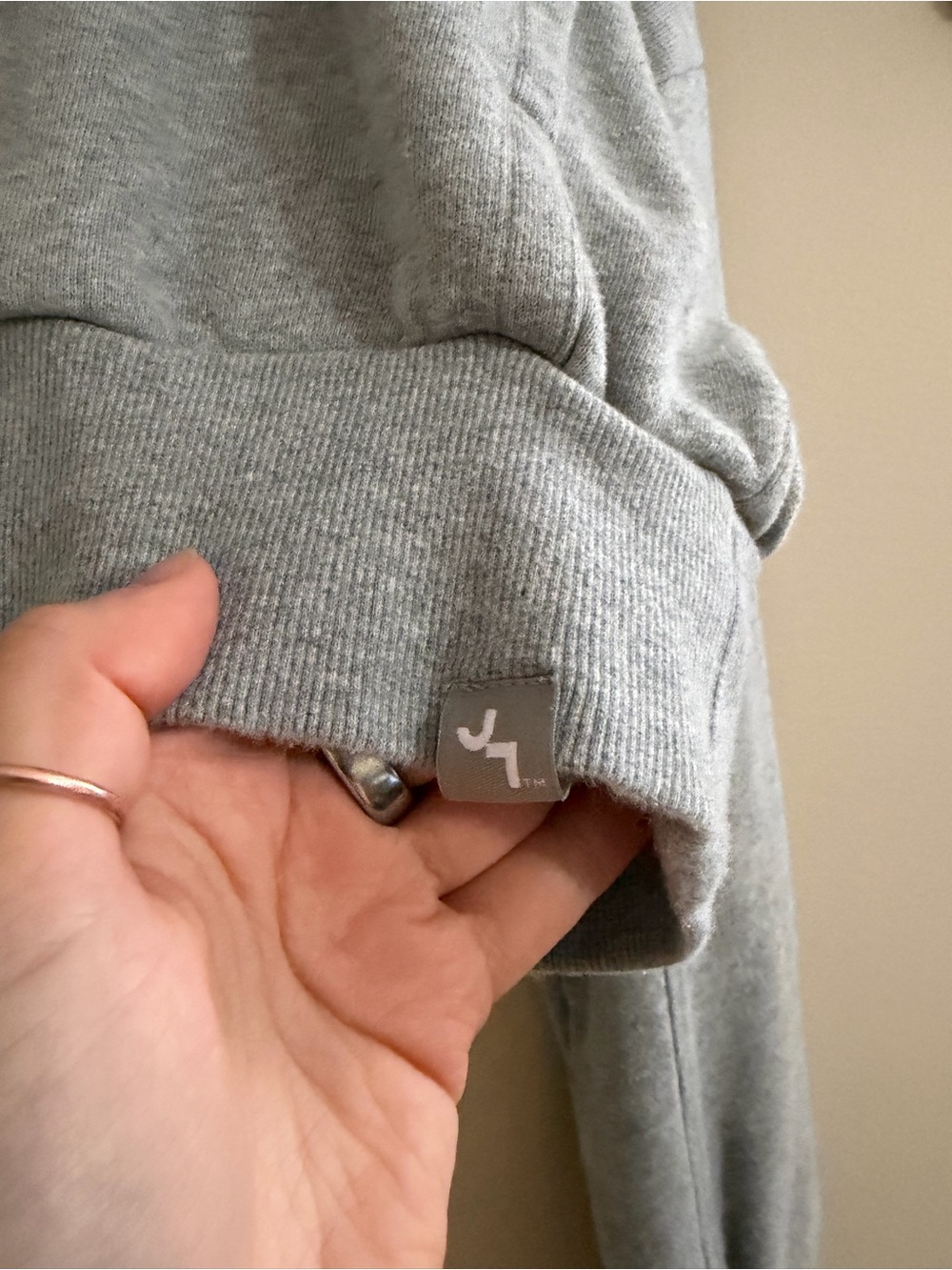 JoyLab Gray Women's Cropped Zip Hoodie - Picture 4 of 6